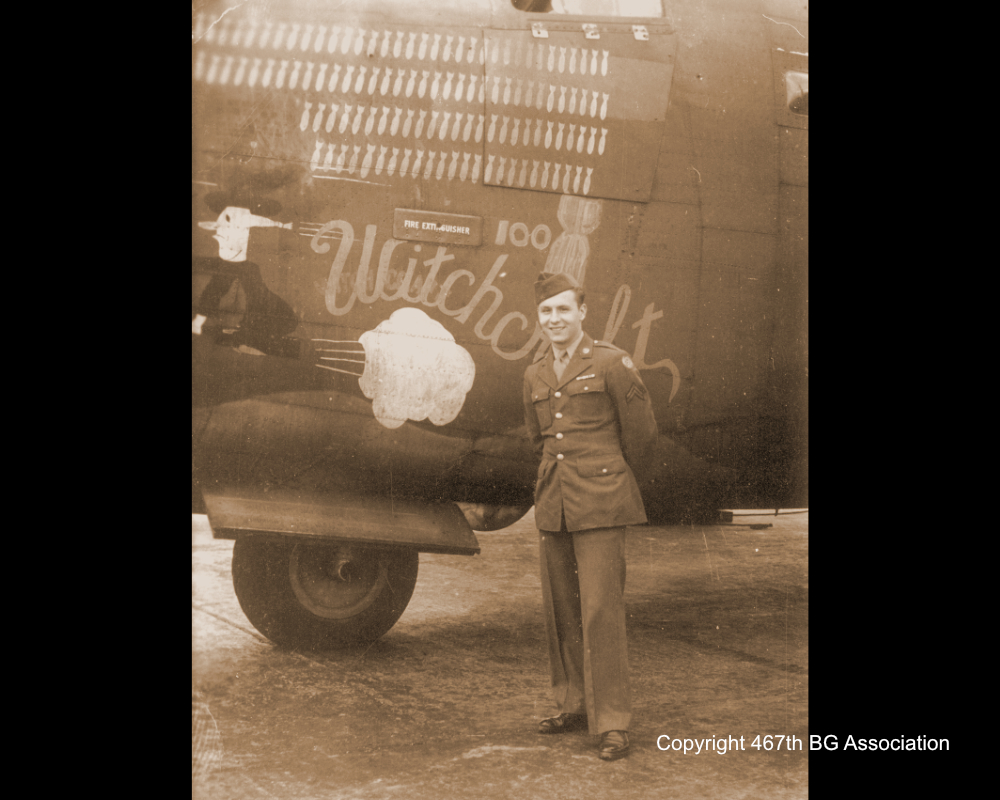 Robert Kenneth Wilson standing in front of 'Witchcraft'