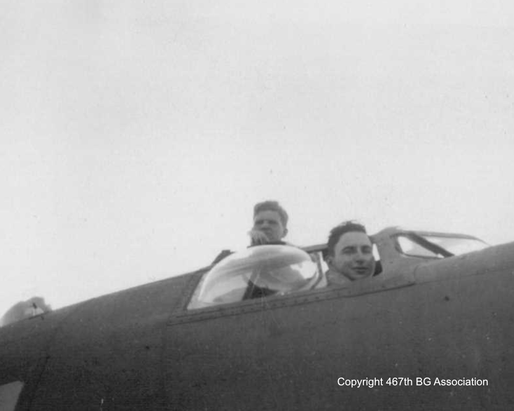 John T Lynch (Co Pilot's window)and Leo H Goodness (Engineer's hatch)