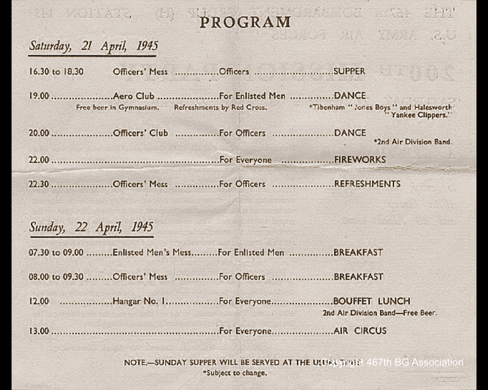 200th Mission Party Program