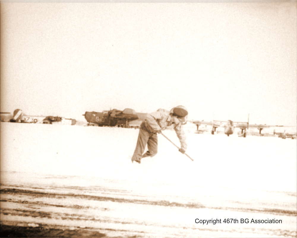 Clearing the runway by the 788th Hardstands 